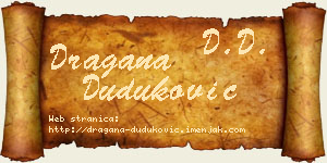 Dragana Duduković vizit kartica